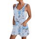thumbnail image 1 of Mono Gibobby Ajustado de verano de un hombro con estampado de flores, talla L, 1 of 4