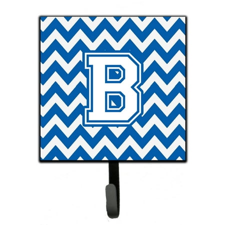 

Carolines Treasures CJ1045-BSH4 Letter B Chevron Blue and White Leash or Key Holder 7Hx4.25W multicolor