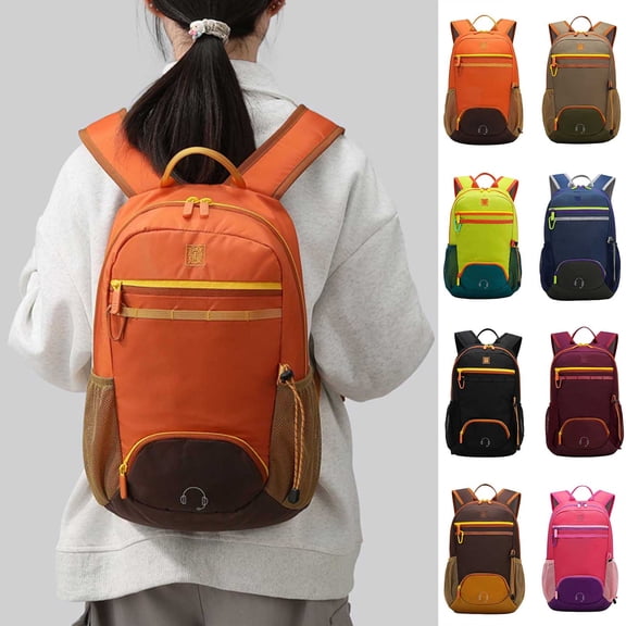 jiaxiM School Backpacks Water Resistant Large Capacity Outdoor Hiking School Bag for Ages 10 to 18, High School, University, Cycling, Travel, Daily Campus