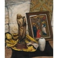 thumbnail image 2 of Keller, Henry 15x17 Gold Ornate Wood Framed with Double Matting Museum Art Print Titled - The Madonna of Ivory, 2 of 4