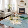 thumbnail image 2 of 6x9 Area Rugs for Living Room, Spring Flowers Non Slip Area Rugs for Kitchen Bedroom Entryway, Modern Farmhouse Oil Painting Floral Washable Carpet Runner Rug Floor Mats for Bedroom Home Decor, 2 of 8