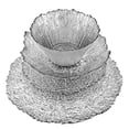 thumbnail image 3 of Red Pomegranate Collection 0783-2 Coral Dinnerware Set, Silver - 16 Piece, 3 of 4