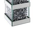 thumbnail image 4 of Wood and Glass Candle Holder with Faux Crystal Inserts Clear Set of Two Small - Saltoro Sherpi, 4 of 6