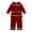 Girls Red, variant on MYGBCPJS Boys Girls Velvet Pajamas Set Toddler Baby Christmas Button Down Shirt Tops & Pants Loungewear PJS 2Pcs, Size 3M - 13Y