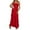 Red, variant on Satin One Shoulder Maxi Dress for Women Silk Formal Backless Wedding Guest Dresses with Side Splited Color Pink Size XXS
