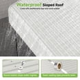 thumbnail image 7 of JINSEED 12'x20' Metal Carport Heavy Duty , Outdoor Garage Car Shelter Shade, Galvanized Roof for Car SUV and Boat, Cream White, 7 of 7