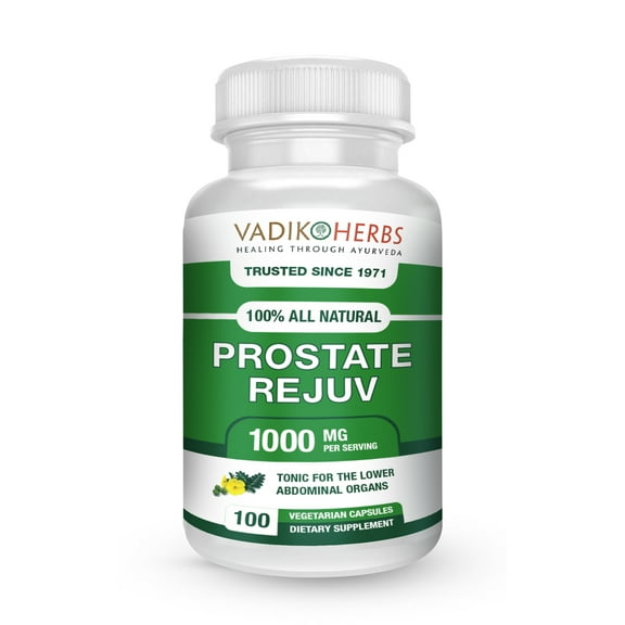 Certified Organic Vadik Herbs Prostate Rejuv Herbal Dietary Supplement | Promotes Healthy Prostate Health and Reduces Related Symptoms, Supports Normal Prostate Functioning