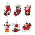 thumbnail image 3 of Decoración colgante de Navidad portátil para sala de estar, dormitorio, hogar, Hotel, adorable árbol de Navidad, ventana, adorno de Metal, Kits de decoración para fiestas Calcetín Navideño Verde Injueey HA067630-02, 3 of 5