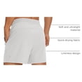 thumbnail image 4 of Shorts CRZ YOGA para Hombre 5" Secado Rápido para Entrenamiento Gris Platino XL, 4 of 4