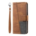 thumbnail image 2 of Splicing Wallet Case for OnePlus Nord CE 2 5G,Wrist Strap Card Slots PU Leather Wallet Protection Case Magnetic Closure Stand Flip Case Cover for OnePlus Nord CE 2 5G,Brown, 2 of 9