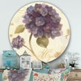 thumbnail image 2 of Designart 'fleur d'Hortensia Abundant II' Art Mural Rond en Métal Style Ferme - Disque de 36, 2 of 5