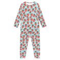 thumbnail image 5 of DISNIMO Strawberries Florida Blue Pajamas for Girls Pj Sets Size 3-4 Pajama Set 2 Pack Long Sleeve Pajamas Kids Fall Pjs Kids Girls Kids Sleepwear Girls Crewneck Pj Set Kids, 5 of 7