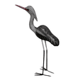 thumbnail image 3 of 20" Hand Carved Wood HERON BIRD Nautical Coastal Cottage Boat Lake House Statue Art, 3 of 4