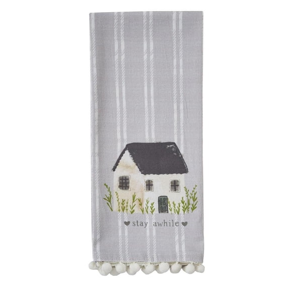 Stay Awhile Flour Sack Printed Dishtowels - Set of 2 - Park Designs