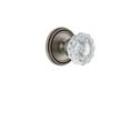 thumbnail image 4 of Grandeur Solver_Sd_Na Soleil Solid Brass Rose Single Dummy Door Knob - Nickel, 4 of 6