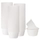 thumbnail image 1 of 150pcs 3.5oz Moldes para Magdalenas de Papel de Tamaño Estándar Envoltorios Antiadherentes Desechables para Bodas Cumpleaños Navidad Postres Blanco, 1 of 6