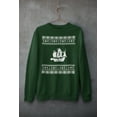 thumbnail image 5 of Pirate Ship Adult Green Crew Neck Sweatshirt, 5 of 6