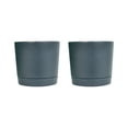 thumbnail image 2 of Hot Sale! Fdelink Plant Pots Set of for Indoor Plants with Holes and Removable Base Saucer Modern Decorative for Outdoor Garden, 2X Flower Pothorticultural Water Basin, 2 of 5