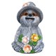 thumbnail image 1 of Solar Powered Sloth Statue Garden Decor Animal Sculpture Decoration, 1 of 5