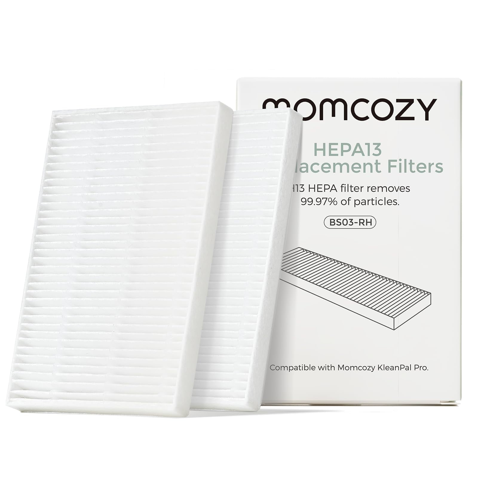 Momcozy KleanPal Pro Air Filter Replacement – Baby Bottle Washer – Safe & Easy Install – for Cleaner Baby Bottles, 2-Pack