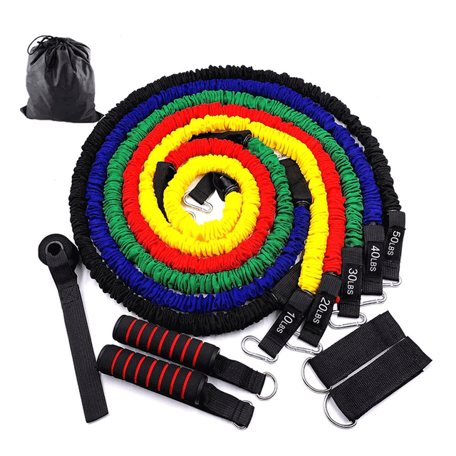 150lbs Resistance Bands Set Yoga Band Strength Training Exercise Resistance Band Fitness Exercise Elastic Rope Set