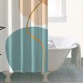 thumbnail image 4 of Brown Boho Abstract and Plant Pattern Shower Curtain 36"x72" ,Bathroom Decorative Shower Curtains Set with 12 Hooks,Modern Waterproof Washable Shower Curtain, 4 of 6