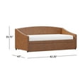 thumbnail image 5 of Hillsdale Oakley Upholstered Twin Daybed with Trundle, Saddle, 5 of 18