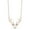 Rose Plated Silver, variant on 0.60 Cts Pearl 925 Sterling Silver Gold Vermeil Realistic Stag Head Face Women Valentines Day Gifts Chain Necklace