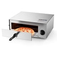 thumbnail image 1 of Horno eléctrico para pizza COSTWAY de acero inoxidable con cierre automático, 1 of 8
