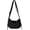 Black, variant on Women Casual Nylon Tote Bag Large Canvas Crossbody Purse Dumpling Shoulder Handbag Drawstring Work Travel Bag