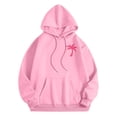 thumbnail image 4 of 2025 Sweat à Capuche Imprimé Lettre pour Femmes Robe à Capuche à Manches Longues avec Poches, 4 of 7