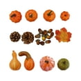 thumbnail image 4 of Juego de decoración de calabazas artificiales, decoración de otoño, espuma falsa, manualidades, calabaza pequeña realista para decorar el hogar,, 4 of 8
