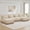 Beige Coffee, variant on AOOWOW Home 4-seater Leopard Print Chenille Deep Seat and Tassel Trim Sectional Sofa, Brown Black