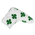 thumbnail image 2 of Putter Head Cover, PU Fabric Protective Soft Plush Lining  Putter Cover Thick Plush Lining Embroidery Craftsmanship  For Indoor White, 2 of 8