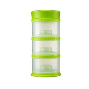 Innobaby Packin' Smart Stackable and Portable Storage System for Formula, Liquid, Baby Snacks and more. 3 Stackable Cups in Lime. BPA Free.