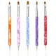 thumbnail image 1 of 5 X Dotting Pensiones Uñas Falsas Pinceles para Pulir Pinceles para Herramientas de 2 Vías, 1 of 5
