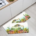 thumbnail image 4 of Kitchen Mats 2 PCS, Anti Fatigue Kitchen Mats for Floor, Waterproof Non Slip Kitchen Rugs Cushioned Foam Standing Mat for Laundry, Sink, Oven, Desk, Office (Turtle), 4 of 6