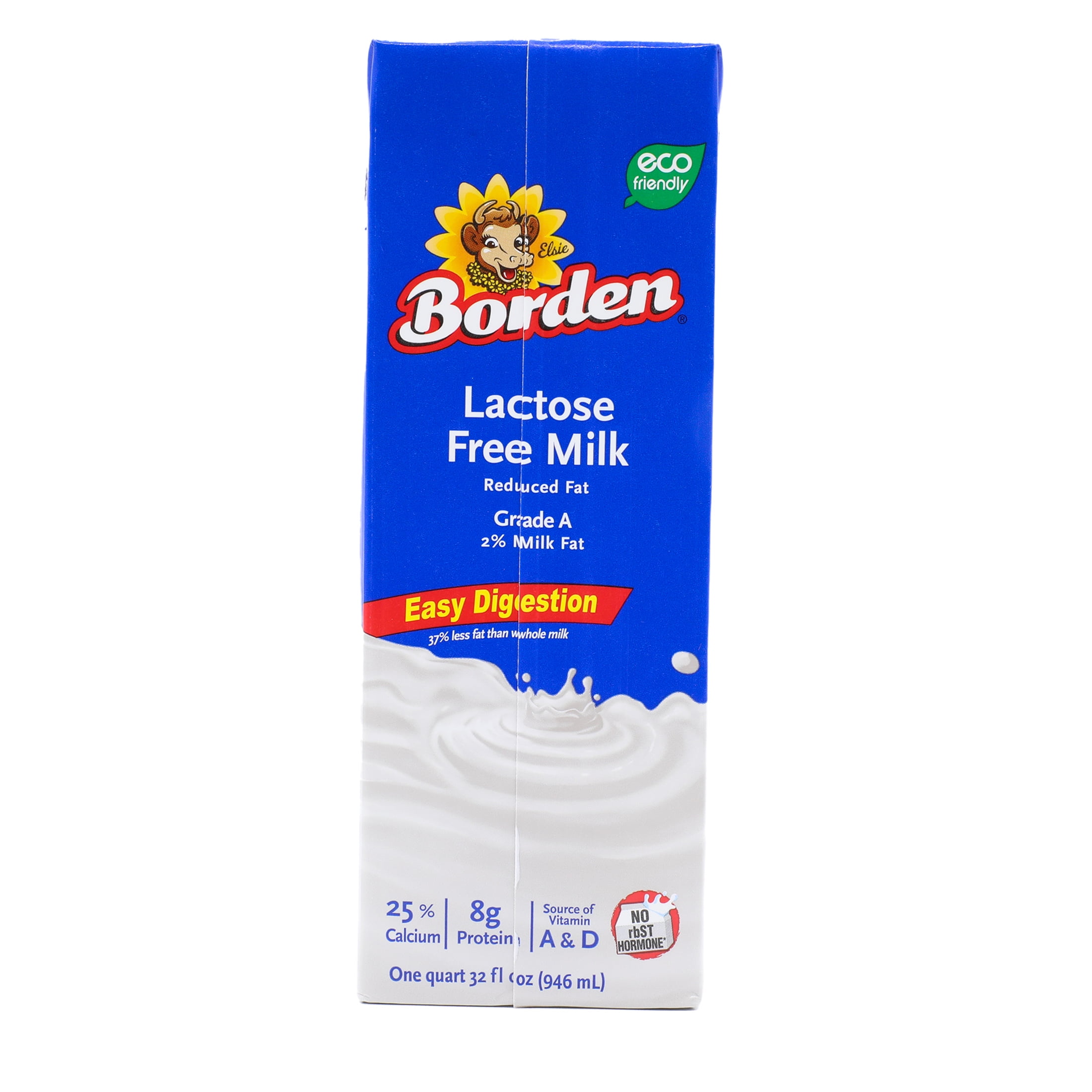 Borden Lactose Free UHT Milk, 32 oz. Bottle, Shelf Stable