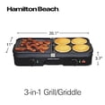 thumbnail image 2 of Parrilla Plancha Eléctrica Hamilton Beach 3 en 1 Negro 38546, 2 of 3