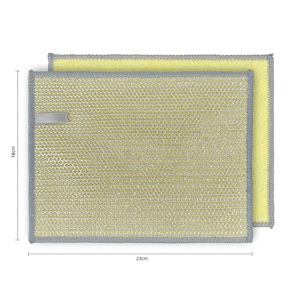 Puntoco Paño para Lavar Platos de Alambre de Acero Cocina Cepillo no Graso Olla Paño de Limpieza de Metal Paño de Bola de Alambre de Acero de imitación, Suministros de Limpieza para el hogar