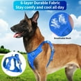 thumbnail image 2 of Katieovy Dog Harness and Dog Leash Set,Reflective No Pull Dog Harness for Large Dog,Mesh Adjustable Dog Harness with Dog Poop Bag Holder,Blue, 2 of 7