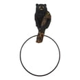 thumbnail image 3 of Rustic Western Forest Black Bear Holding Pinecone Branch Hand Towel Holder Ring, 3 of 6