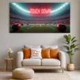 thumbnail image 6 of Vintage Style Football Themed Banner with Touch Down Text, Ideal for Football Parties, Sports Events, Fan Gatherings, Photo Backdrops, and Home Decorations, 6 of 8