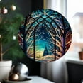 thumbnail image 1 of Christmas Tree Decorations,2D Circular Christmas Tree Ornament - Hanging Holiday Decoration for Festive Display, 1 of 4