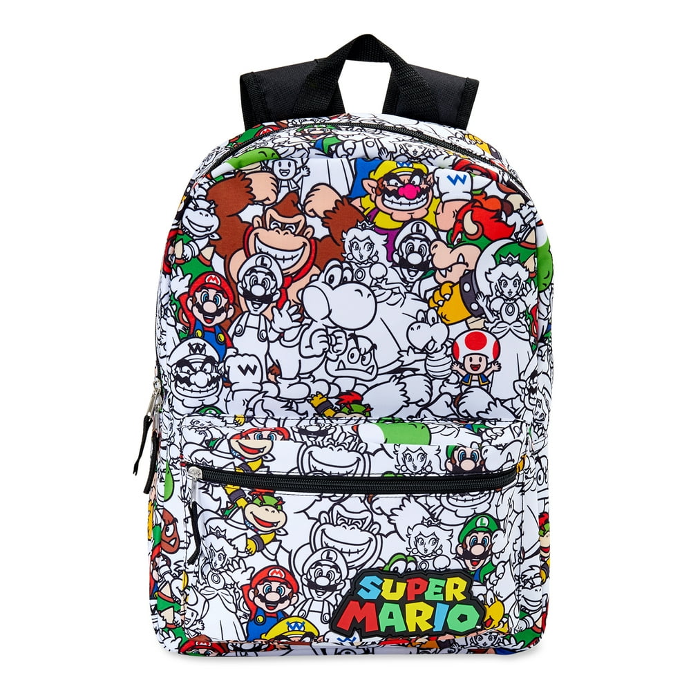 Super Mario Bros. Nintendo Super Mario All Over Print White Kids
