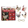 thumbnail image 4 of 1~5PCS set Christmas Scarf Chicken Ornaments Xmas Tree Hanging Pendant For Christmas Festival Tree Decorations Drop Ornaments, 4 of 4