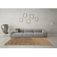 thumbnail image 3 of Ahgly Company Indoor Square Oriental Brown Industrial Area Rugs, 5' Square, 3 of 4