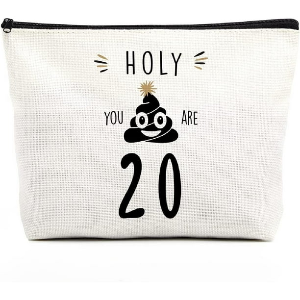 20th Birthday Gifts for Women Happy Birthday Makeup Bag Funny Birthday Decorations Bag for Her Girl Daughter Sister Niece Best Friend Birthday Gifts Humorous 20 Year Old Birthday Gifts Holy You Are 20th Birthday Gifts for Women Happy Birthday Makeup Bag Funny Birthday Decorations Bag for Her Girl Daughter Sister Niece Best Friend Birthday Gifts Humorous 20 Year Old Birthday Gifts Holy You Are