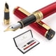 thumbnail image 1 of Pluma Estilográfica Dryden Designs - Plumillas Mediana y Fina | Incluye Caja de Lujo, Cartuchos de Tinta - 3 Negros 3 Azules y Convertidor para Recarga de Tinta - Rojo Real, 1 of 8