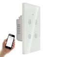 thumbnail image 1 of Apagador Inteligente Wifi Touch 4 Botones Blanco Compatible Con Alexa Google Lumma DS-121BW-4B, 1 of 10